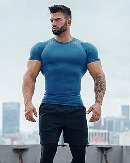 Men'S 3 Pack Workout T Shirts Short Sleeve Athletic Gym T Shirt