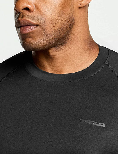 Men'S UPF 50+ Compression Shirts, Cool Dry Long Sleeve Athletic Tops, Sports Baselayer Workout Shirt